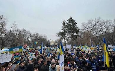 У Казахстані проходять акції проти війни Росії в Україні