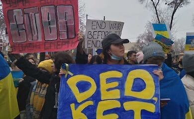 У Казахстані проходять акції проти війни Росії в Україні