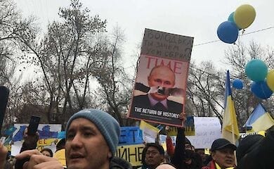 У Казахстані проходять акції проти війни Росії в Україні