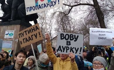 У Казахстані проходять акції проти війни Росії в Україні